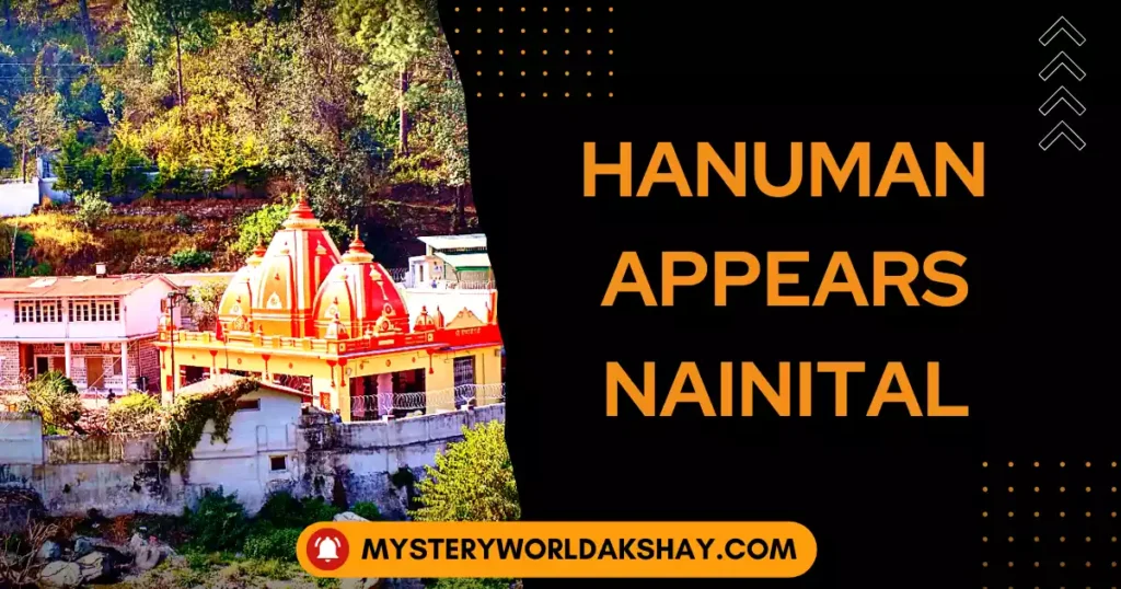 Hanuman appears in this temple located in Nainital.